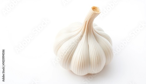 Single bulb garlic, close-up