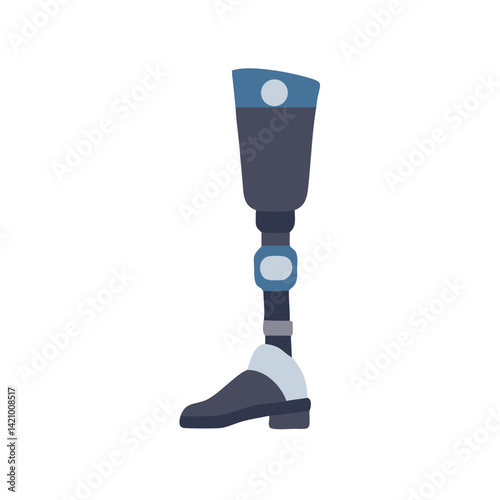 Prosthetic Leg for Veterans Icon Design