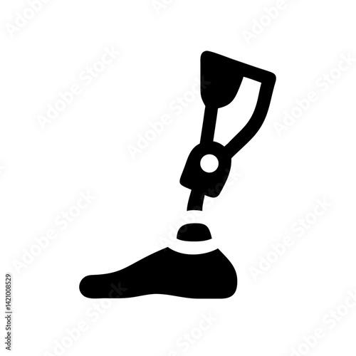Prosthetic Leg for Veterans Icon Design
