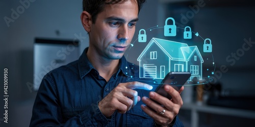 Digital home security on a mobile device.