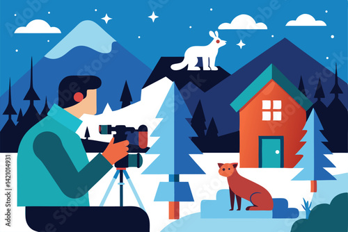 a-scientist-studying-winter-wildlife-and-a-nature-_processed.eps
