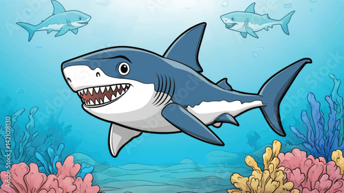 Cute_Shark Cartoon 