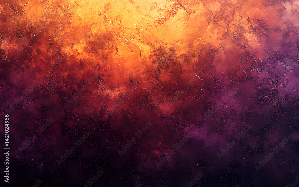 Naklejka premium Intense red and orange cloudy sky