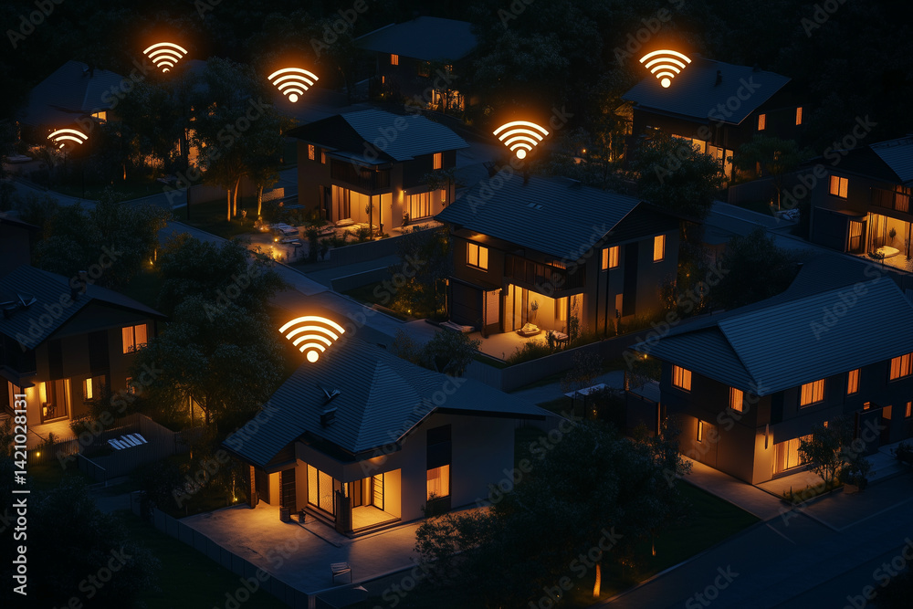 Nighttime Smart Homes with High-Speed Internet Connectivity