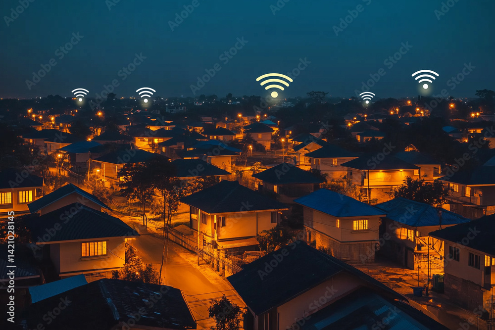 Nighttime Smart Homes with High-Speed Internet Connectivity