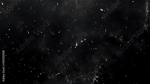 Dark Abstract Background with Scattered Particles