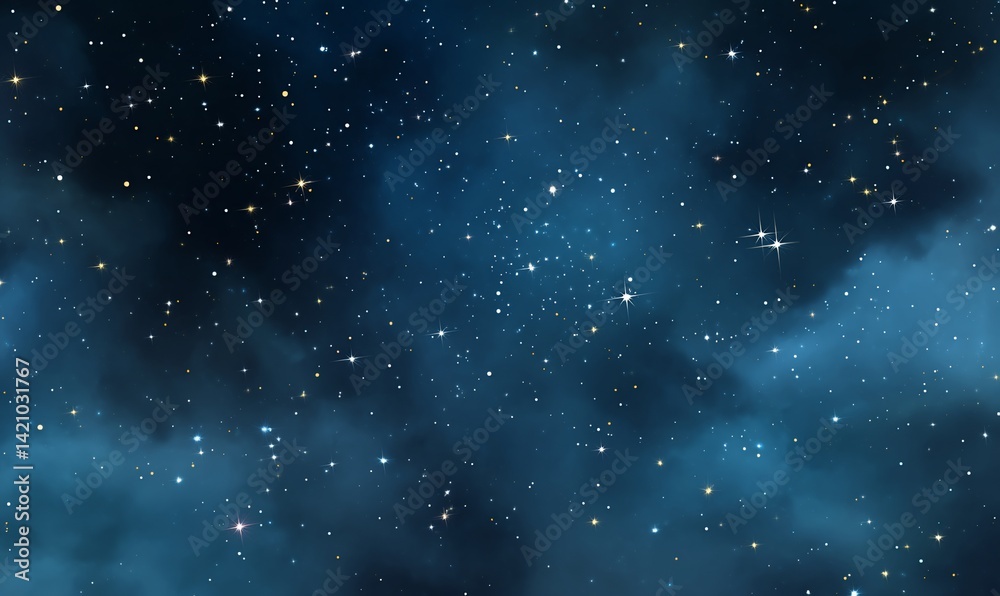 Fototapeta premium Deep space nebula filled with stars