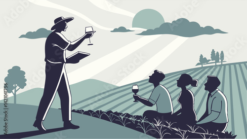 Vineyard Wine Tasting Tour with Expert Guide Illustration