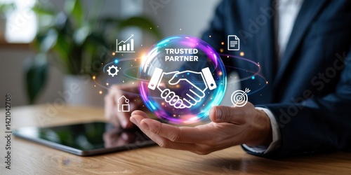 Business partnership, a trusted agreement.