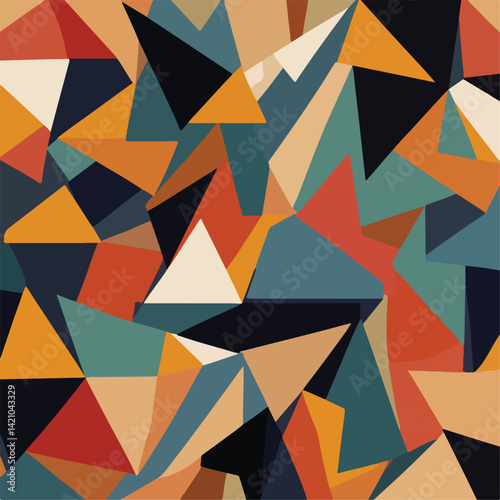 abstract geometric seamless pattern
