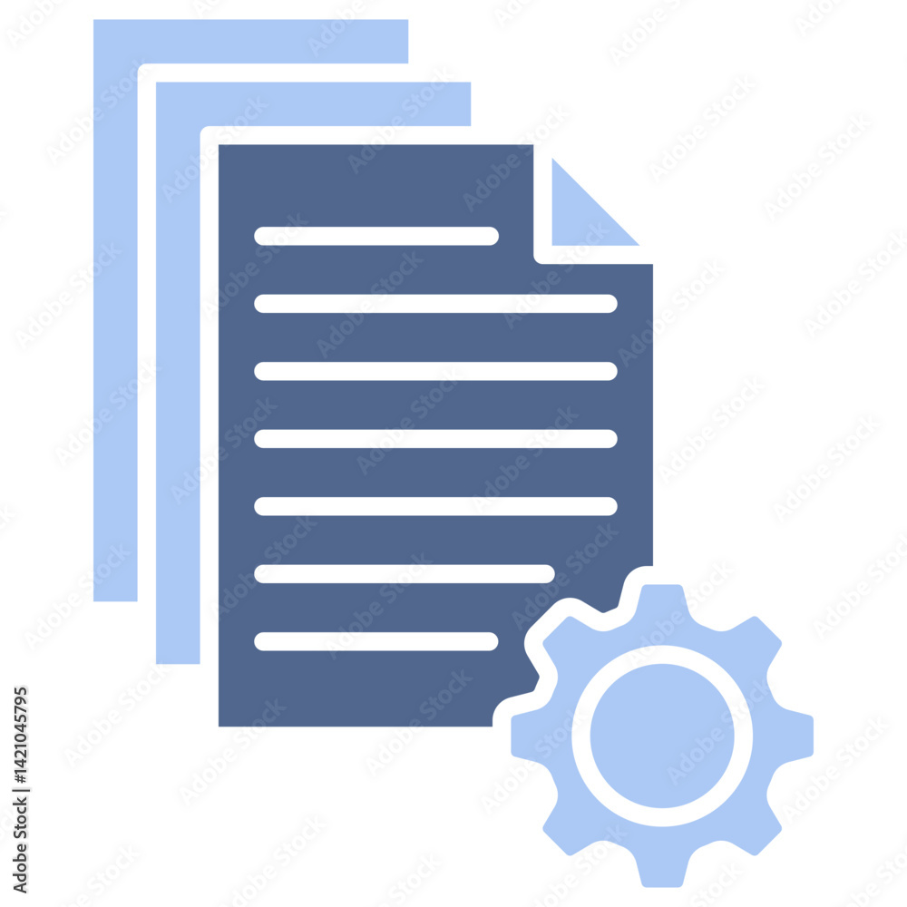 File Management Flat Blue Icon