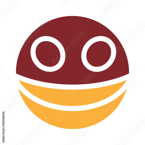 emoji Mask Vector Glyph Two Colors Icon Design