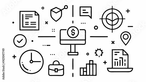 Internet themed editable icons in vector line style ideal for online browsing web services internet safety digital media and modern connectivity concepts