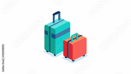 Stylish luggage vector icons collection featuring editable illustrations of travel bags, suitcases, vacation planning items, trip preparation, and journey essentials.