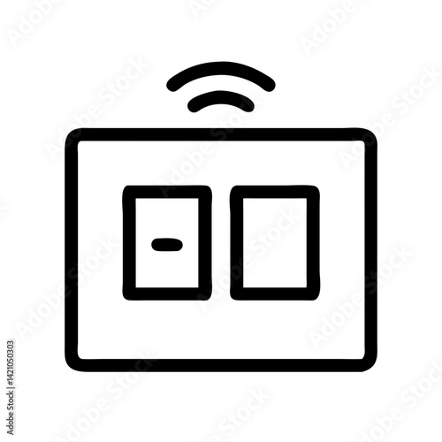 Smart Light Switch Panel Icon Design