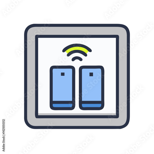 Smart Light Switch Panel Icon Design