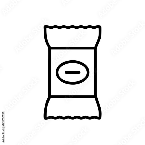 Snack Package with Label Icon Design