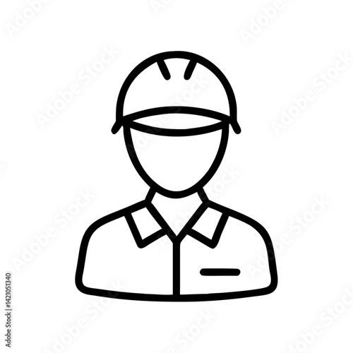 Soldier Wearing Helmet and Uniform Icon Design