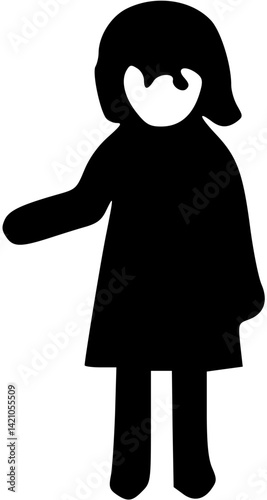 단순한 사람 캐릭터 일러스트 어른 아이 정보 아이콘