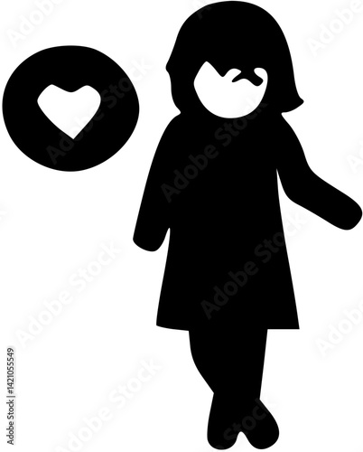 단순한 사람 캐릭터 일러스트 어른 아이 정보 아이콘