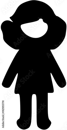 단순한 사람 캐릭터 일러스트 어른 아이 정보 아이콘