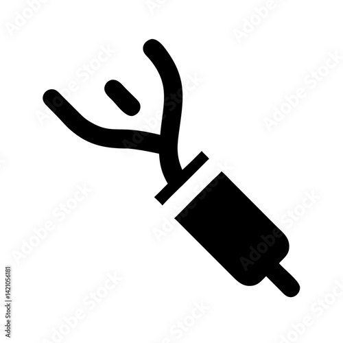 Stripped Electrical Cable End Icon Design