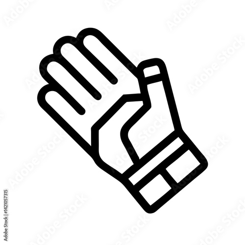 Tactical Glove for Hand Protection Icon Design