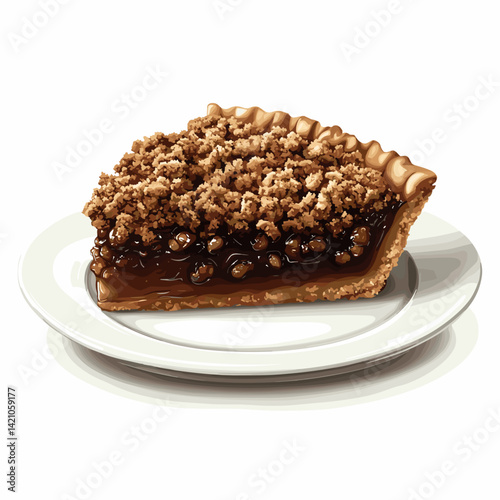 Shoofly Pie with Crumb Topping and Flaky Crust