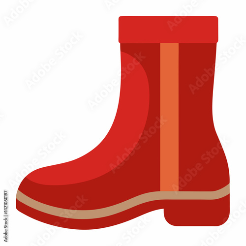 "Premium boots design with a white background, perfect for microstock websites.