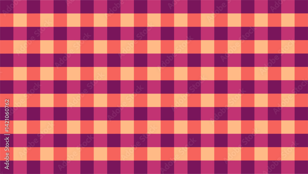Add warmth with sunset tones in gingham-patterned wallpaper and backgrounds. Add warmth with sunset tones in gingham-patterned wallpaper and backgrounds.