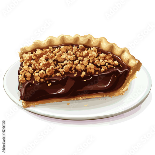 Shoofly Pie with Crumb Topping and Flaky Crust