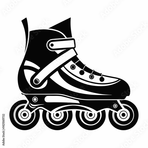 roller skates isolated on white