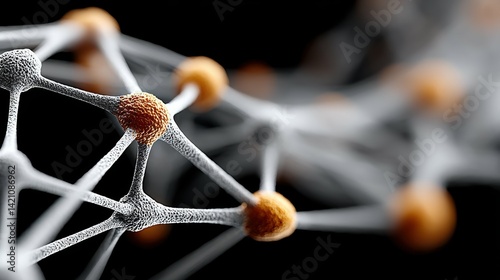 A digital illustration of an abstract stream showcasing the intricate interconnected web of data transfer and information flow