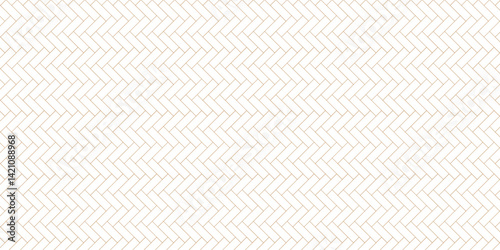 Geometric texture, repeating linear abstract pattern Thin black line seamless vector pattern.Diagonally laid bricks Scandinavian style brick background for kitchen splash back Herringbone pattern