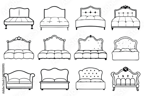 Upholstered Headboard Furniture Collection