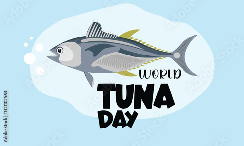 World Tuna Day special design. Celebrate the majesty of the ocean's most iconic fish tuna through a captivating design collection that highlights marine beauty, sustainability, and ocean life.
