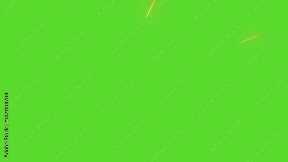 Green screen chroma key background featuring the Adobe Stock logo centrally placed, with scattered orange and white streaks adding dynamic movement. Overlaid with video controls at the bottom, suggest Green screen chroma key background featuring the Adobe Stock logo centrally placed, with scattered orange and white streaks adding dynamic movement. Overlaid with video controls at the bottom, suggest