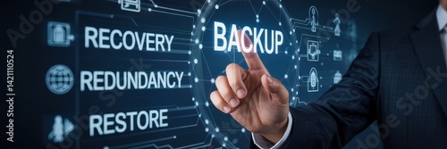 Data backup and recovery strategies for disaster preparedness. photo