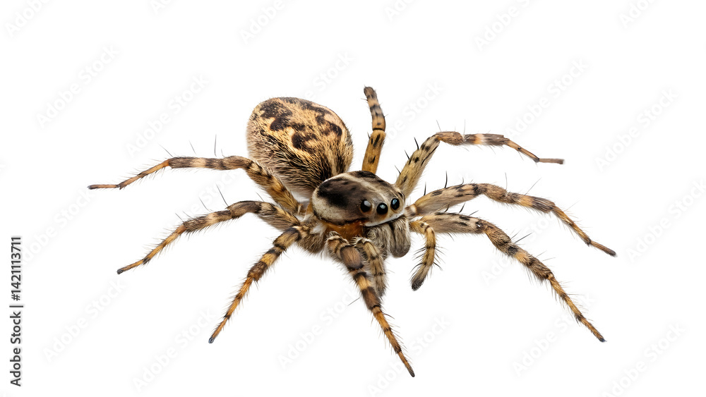 Obraz premium Spider isolated on white background