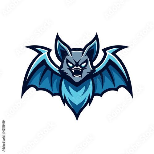 Fearsome Bat Logo Design for Gaming or Esports