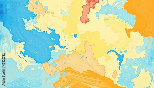 Abstract watercolor splatter art (1)