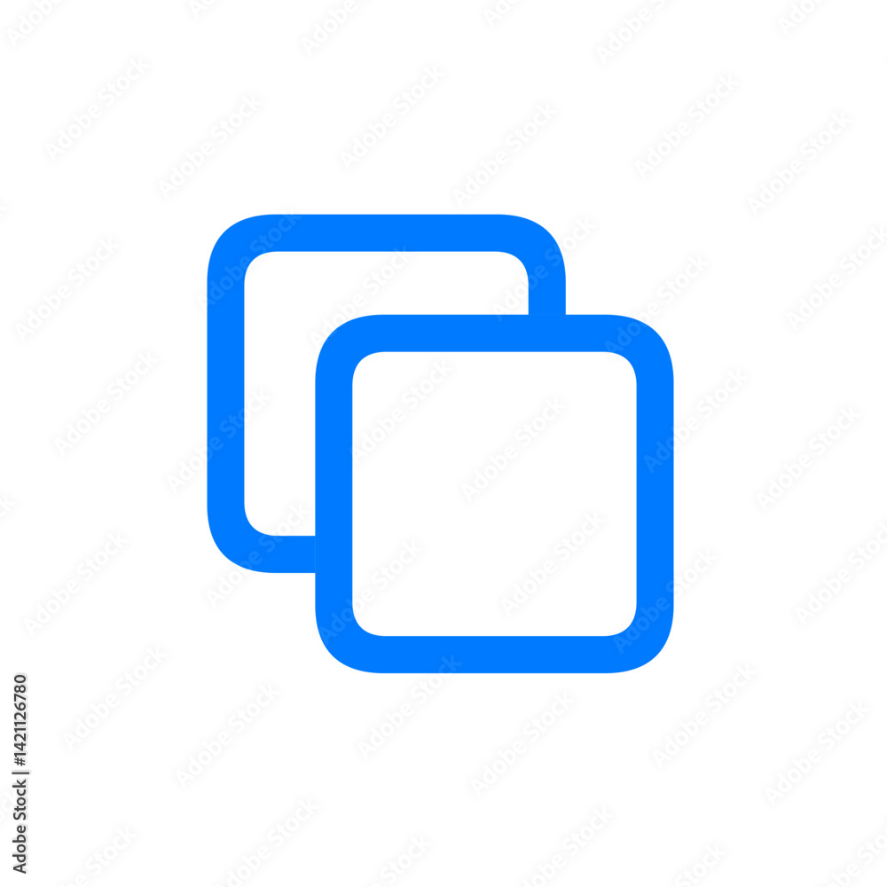 Square On Square Icon Square On Square Icon
