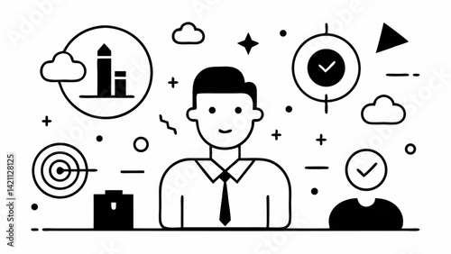 Workshop themed vector illustration with editable line icons perfect for advertising training sessions creative seminars hands on classes and educational events