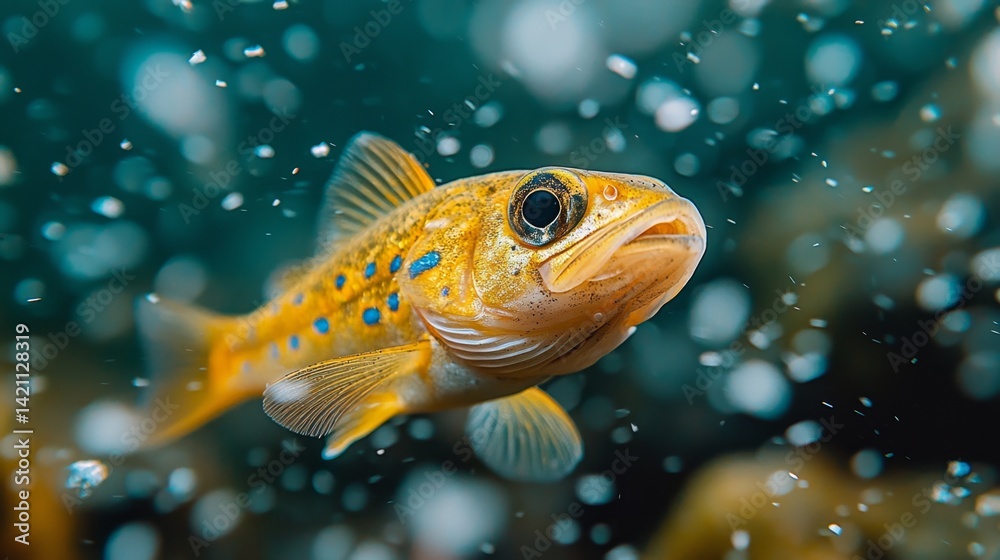Fototapeta premium A close up of a fish swimming in the water