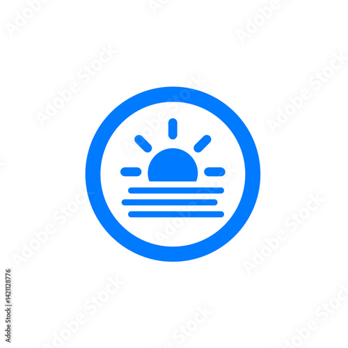 Circular Sun with Haze