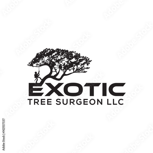 Natural and professional tree services logo perfect for arborists, landscaping, and tree care businesses. Ideal for branding eco-friendly and expert tree maintenance services.