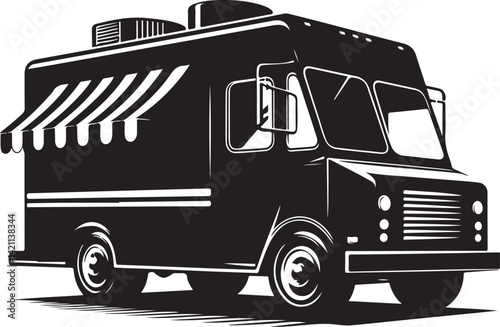 gourmet food trucks vector