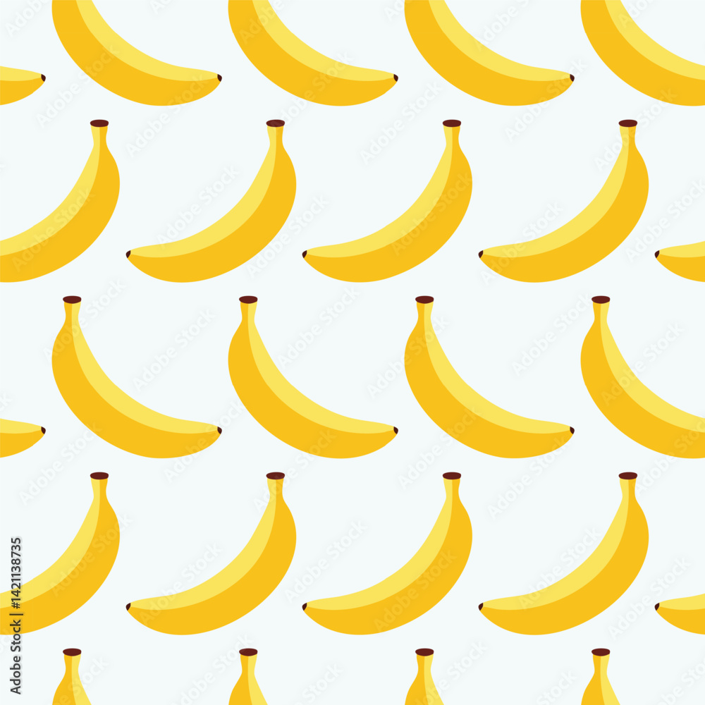 Seamless yellow banana pattern background template Seamless yellow banana pattern background template