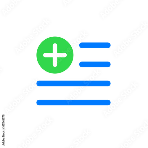 Text with Plus Badge
