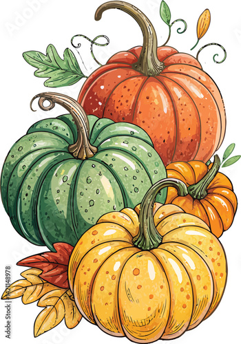 Jack-o'-Lantern with Scary Face – Halloween Vector